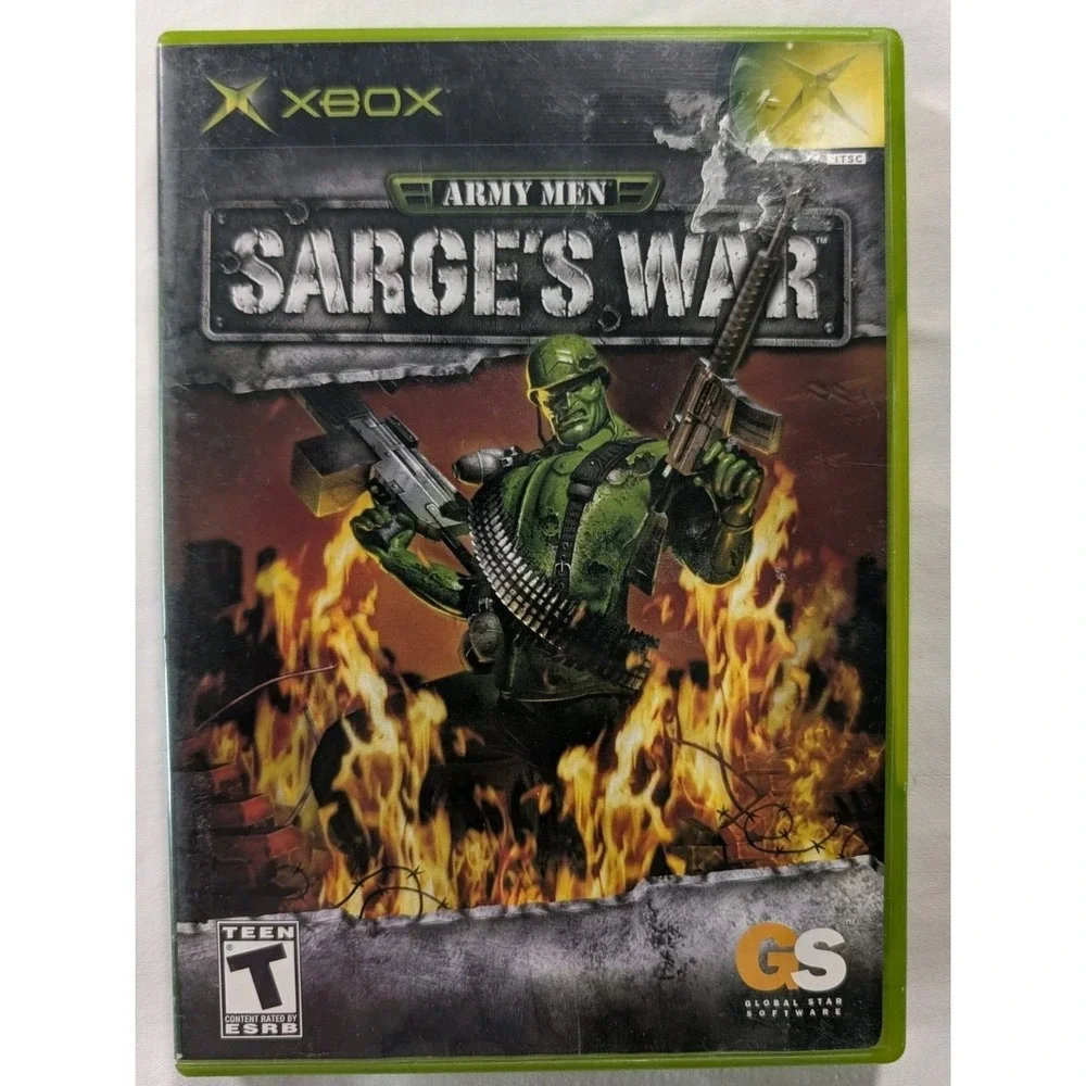 Army‎ Men Sarge's War (Microsoft Xbox, 2004) OG CIB Complete with Manual